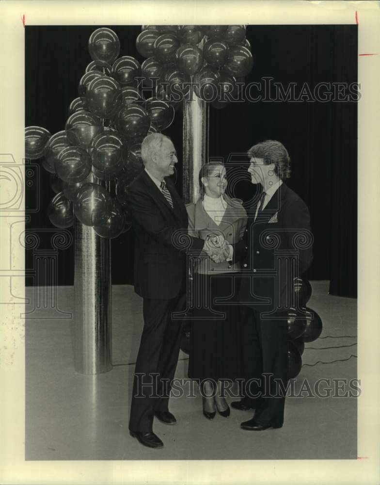 1985 Press Photo Attendees at Houston Ballet&#39;s opening night gala in new home- Historic Images