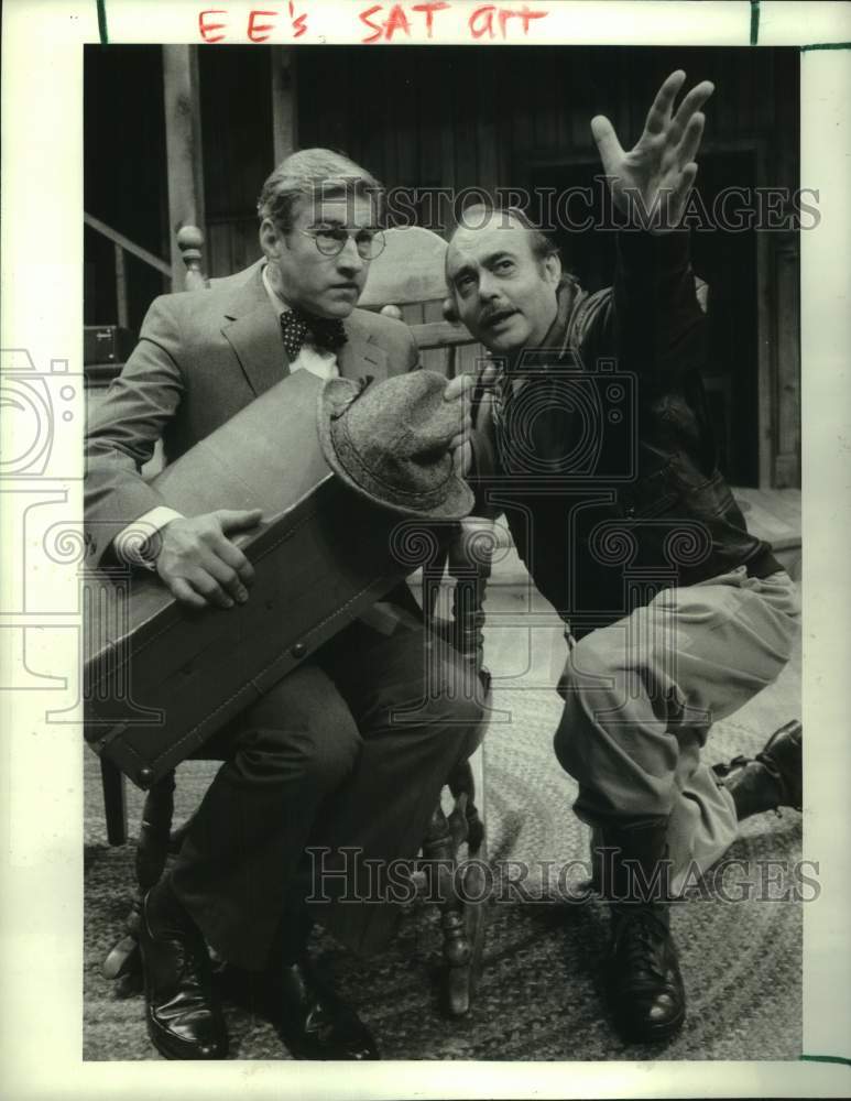 1986 Press Photo Stars of Alley Theater's "The Foreigner" in Houston - hca65162- Historic Images