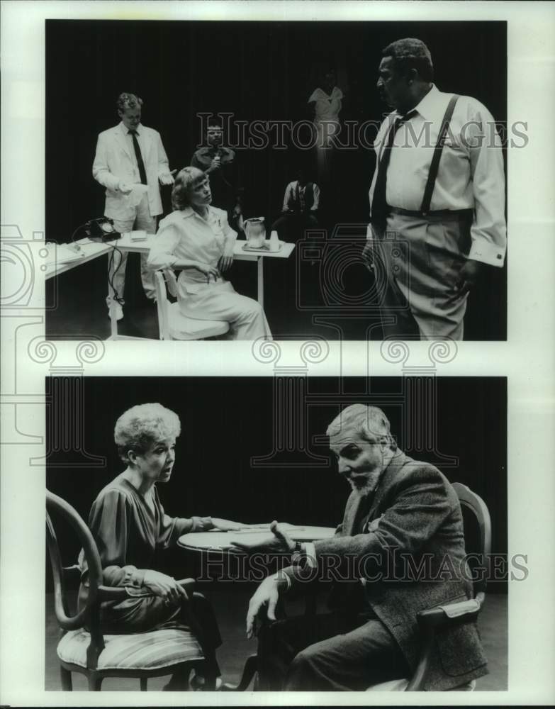 1986 Press Photo Scenes from plays at Nina Vance Alley Theater in Houston- Historic Images