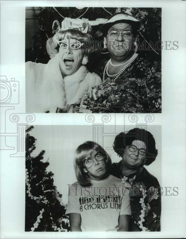 1995 Press Photo Jaston Williams, Joe Sears, Star in "A Tuna Christmas", Houston- Historic Images