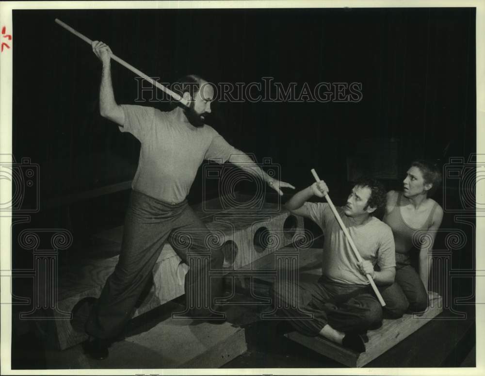 1980 Press Photo Scene from "After the Rain" production at Stages in Houston- Historic Images