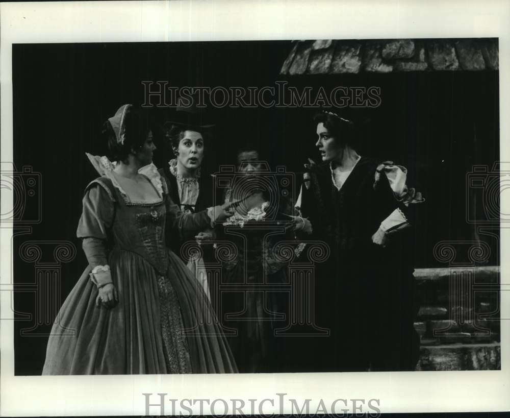 1978 Press Photo Performers in Scene of Falstaff at Houston Grand Opera- Historic Images