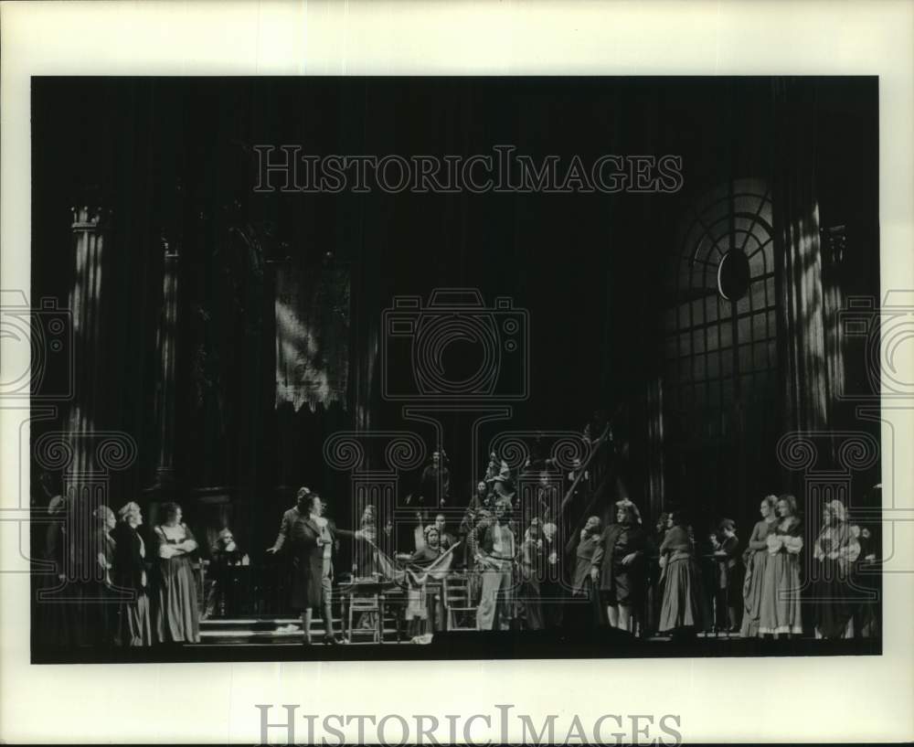 1977 Press Photo Performers in Scene of Andrea Chenier, Houston Grand Opera- Historic Images