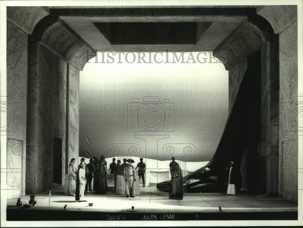 1989 Press Photo Houston Grand Opera stage scene - hca65570- Historic Images