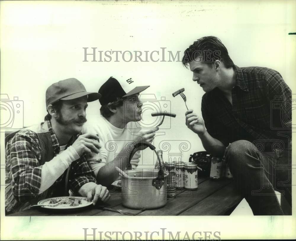 1986 Press Photo Actors in "Losing It" at Nina Vance Alley Theater, Houston- Historic Images