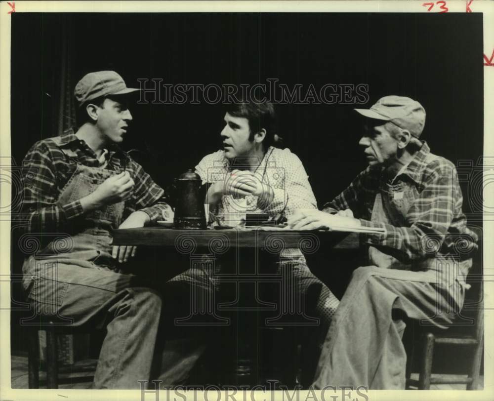 1979 Press Photo Scene from Alley Theatre's Production "Artichoke," Houston, TX- Historic Images
