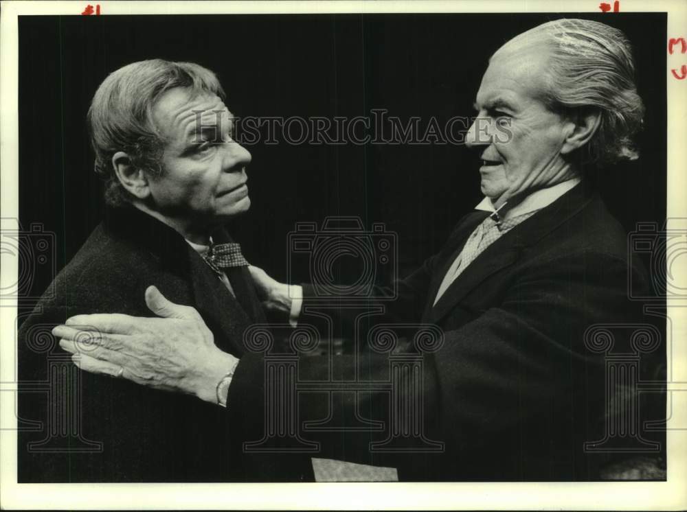 1980 Press Photo Jack Creley &amp; Gillie Fenwick in &quot;The Cherry Orchard&quot;, Houston- Historic Images