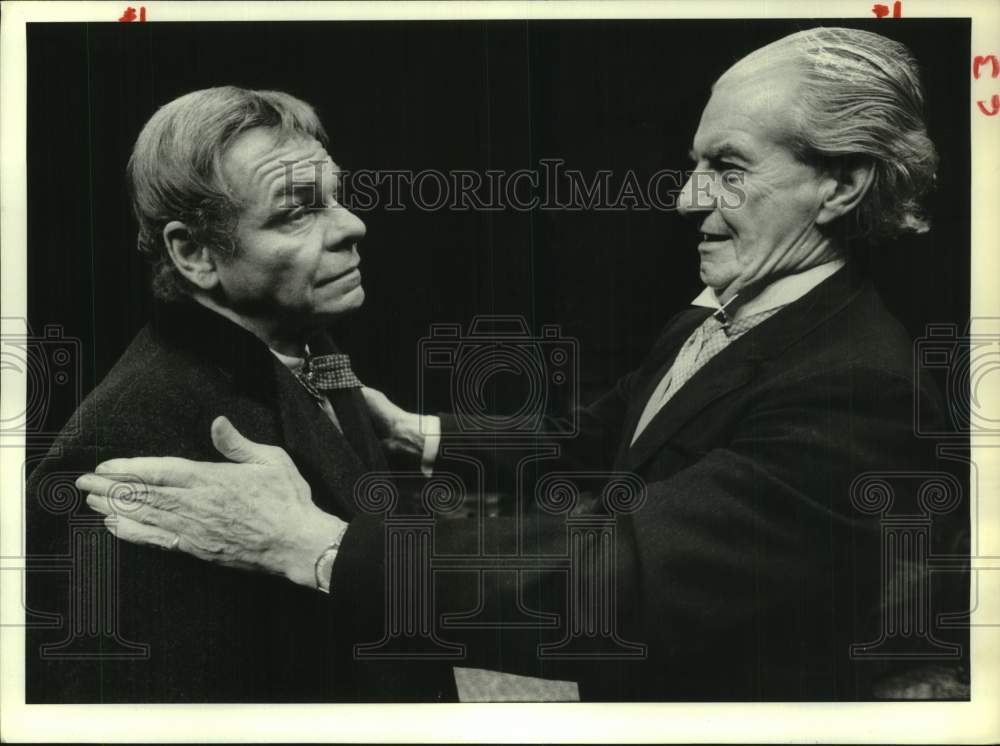 1980 Press Photo Jack Creley & Gillie Fenwick in "The Cherry Orchard", Houston- Historic Images