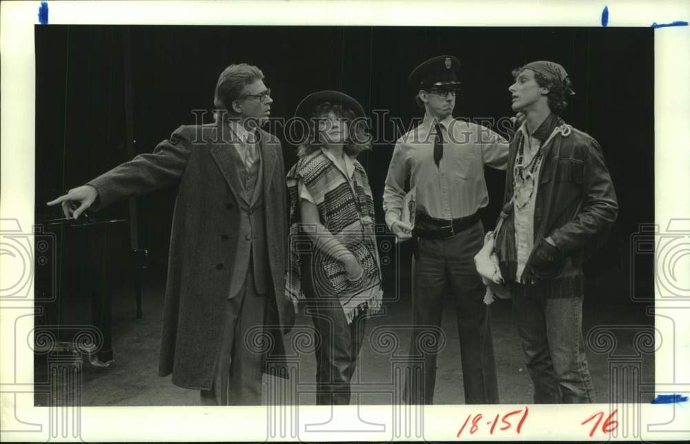1982 Press Photo Cast of "Scenes From American Life" at Houston's Alley Theater- Historic Images