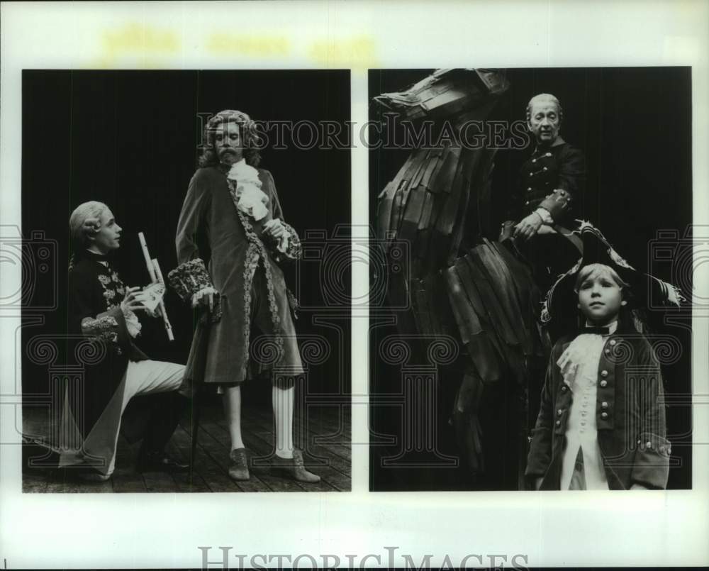 1984 Press Photo Scenes from Alley Theater production &quot;The Sorrows of Frederick&quot;- Historic Images