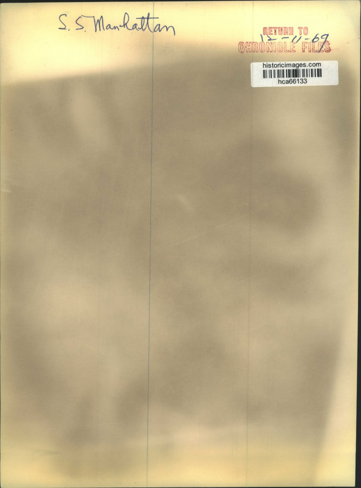 1969 Press Photo Icebreaker-tanker Manhattan voyages through Northwest Passage