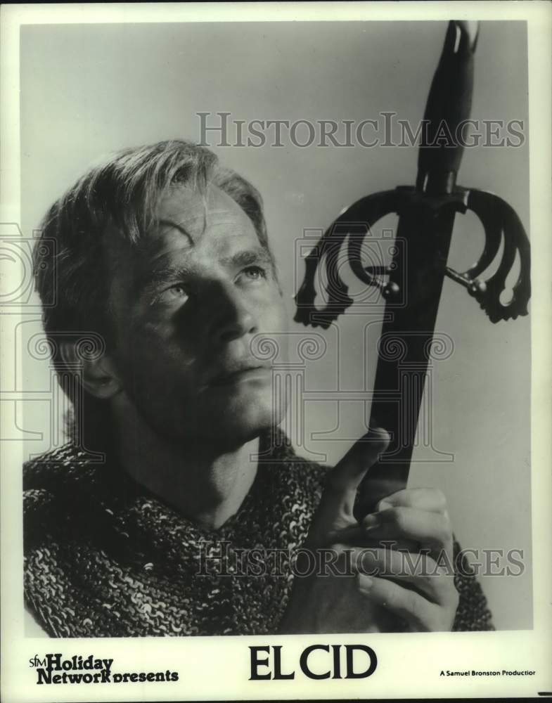 1981 Press Photo Charlton Heston in scene from &quot;El Cid&quot; - hca66481- Historic Images