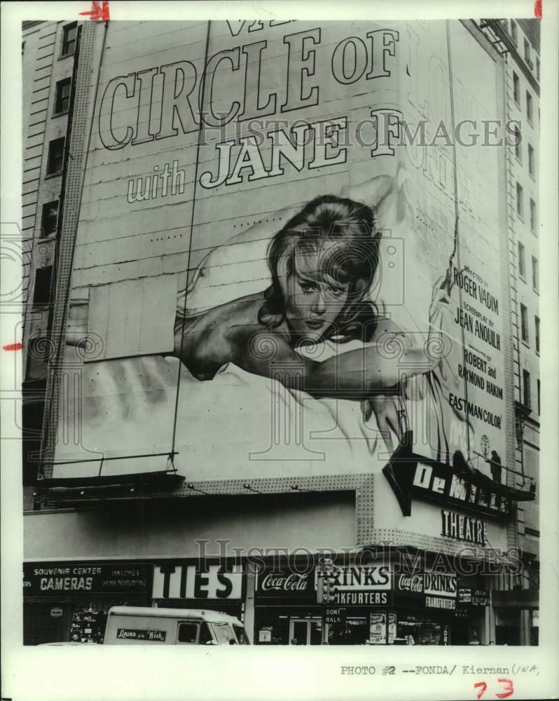 1982 Press Photo Billboard featuring actress Jane Fonda - hca66490- Historic Images