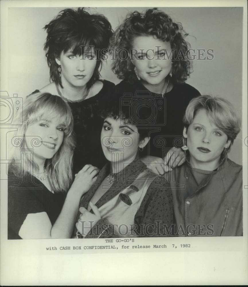 1982 Press Photo The Go-Go's American New Wave Band Members - hca66501- Historic Images