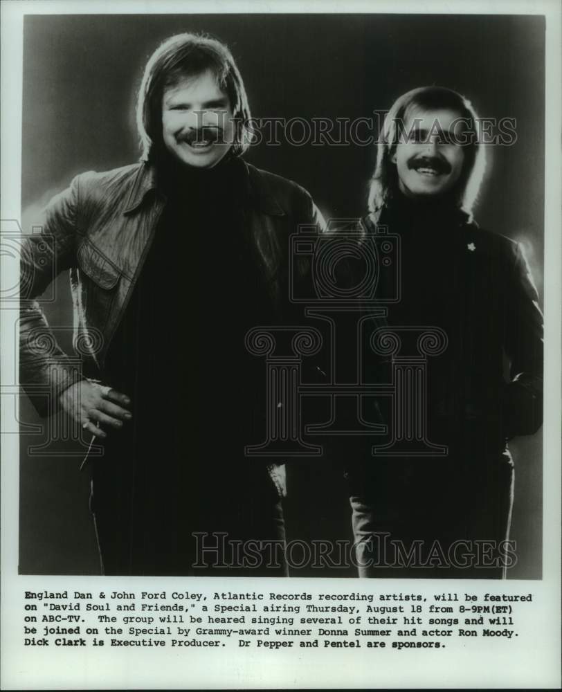 1977 Press Photo England Dan and John Ford Coley on &quot;David Soul and Friends&quot;- Historic Images