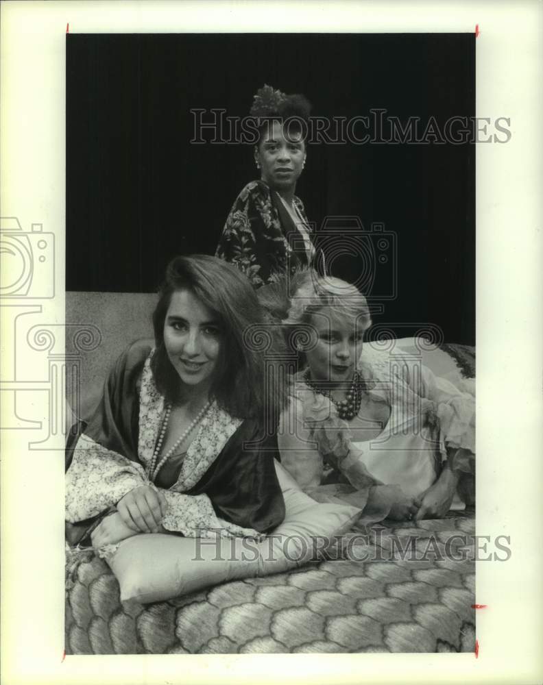 1987 Press Photo Cast of &quot;Blues in the Night&quot; at Stages Theater in Houston- Historic Images