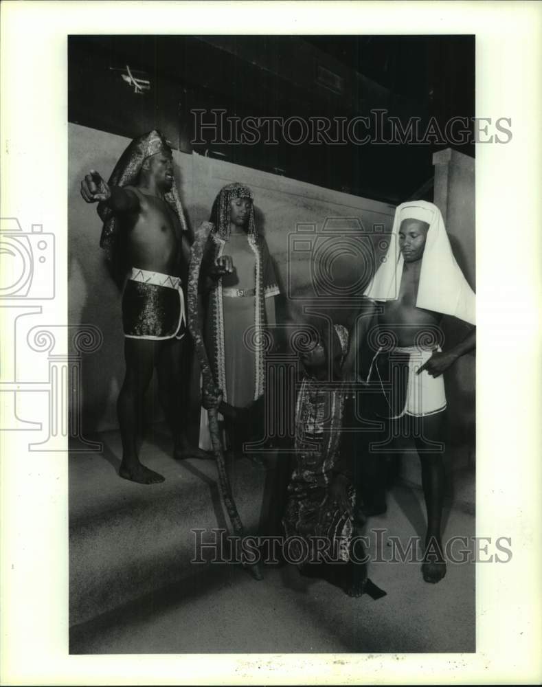 1990 Press Photo Paul Miles, Michael Ballard, Phelps, The Ensemble, Houston TX- Historic Images