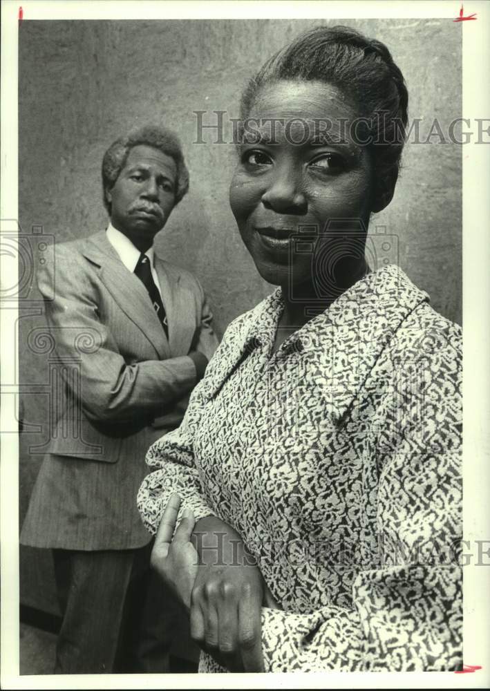 1987 Press Photo Scene from "A Lovesong for Miss Lydia" at The Ensemble, Houston- Historic Images