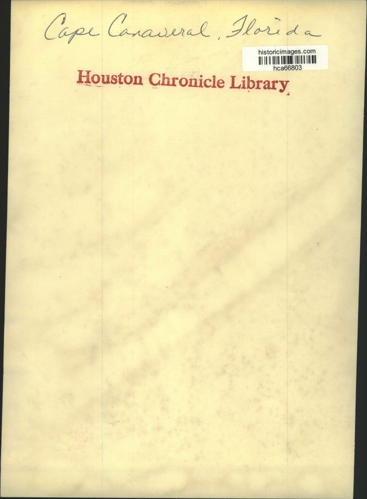 1974 Press Photo Symphonie spacecraft launches off from Cape Canaveral, Florida