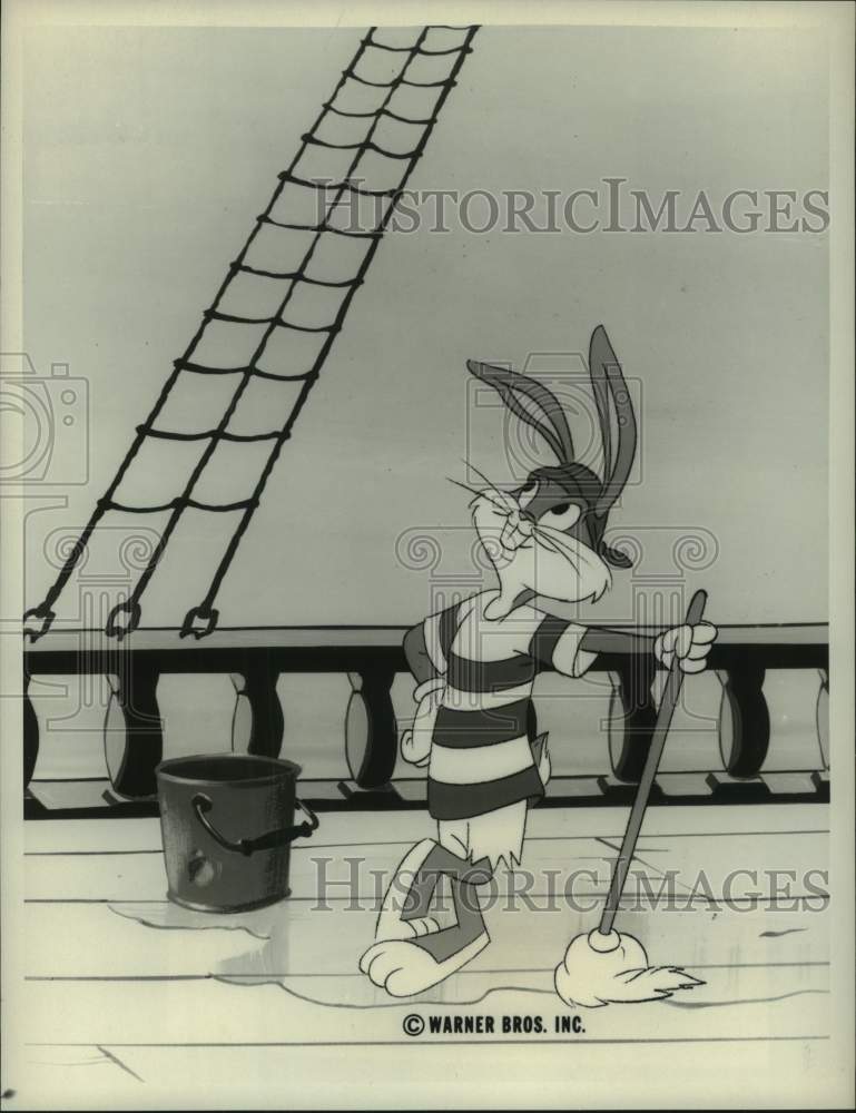 1981 Press Photo Bugs Bunny in "Bugs Bunny: All-American Hero" on CBS-TV Special- Historic Images