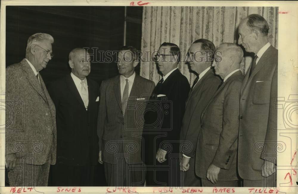 1958 Press Photo Businessmen - Houston railroad - hca66886