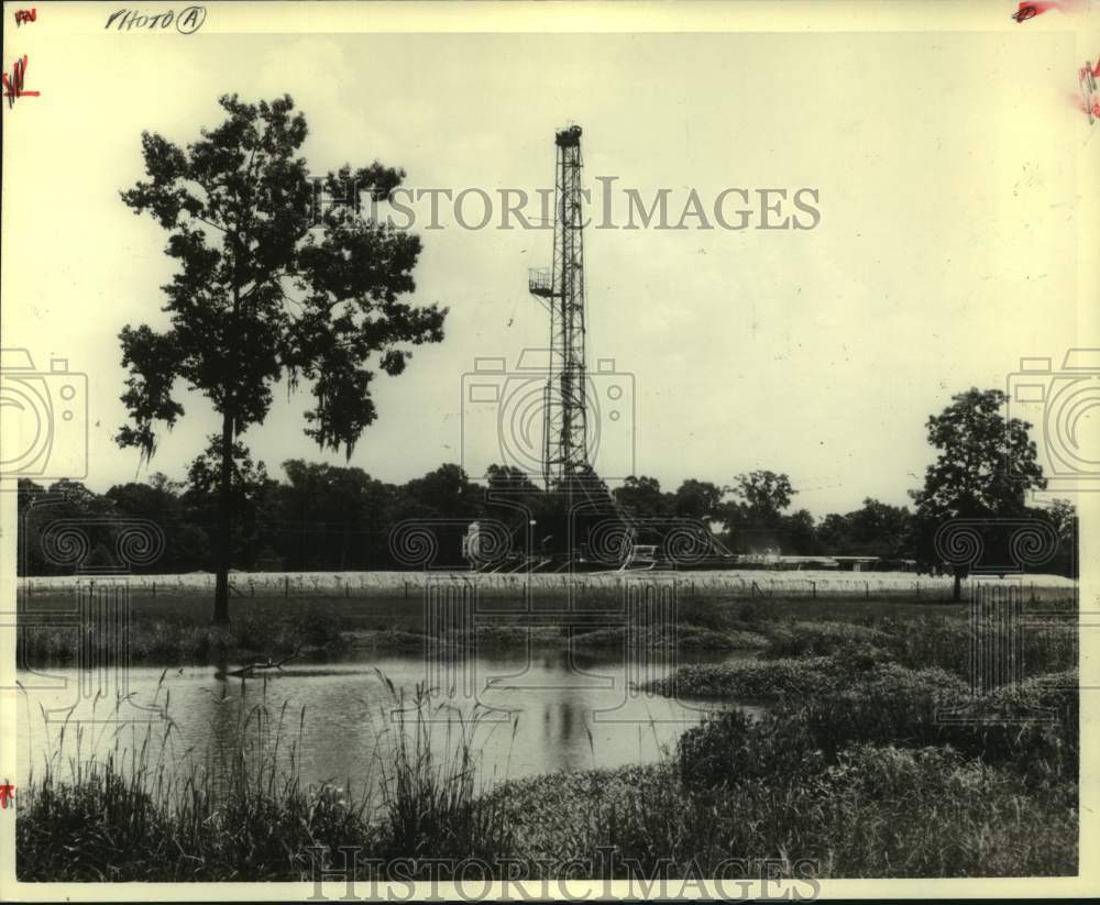 1978 Press Photo Sun oil well - hca66937
