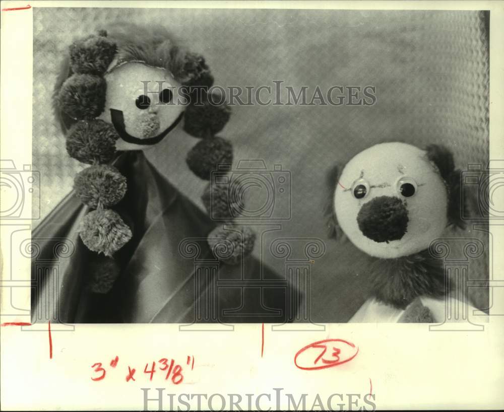 1980 Press Photo Children made puppets - Houston Puppetry Guild workshop- Historic Images