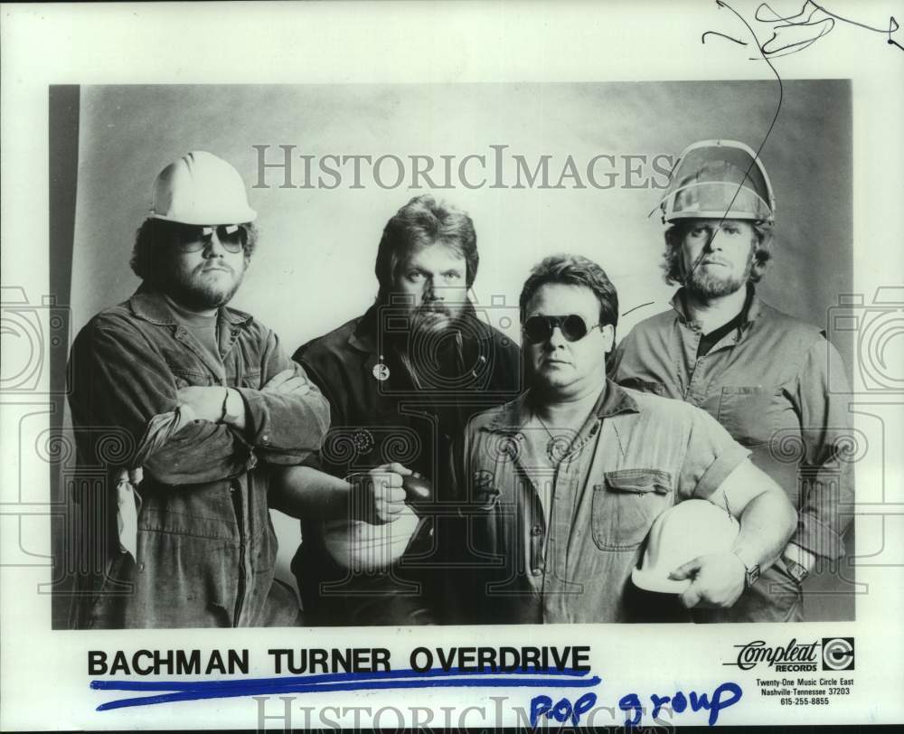 1984 Press Photo Pop Group Bachman Turner Overdrive - hca67052- Historic Images