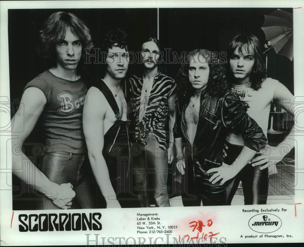 1981 Press Photo Rock Group Scorpions - hca67129- Historic Images