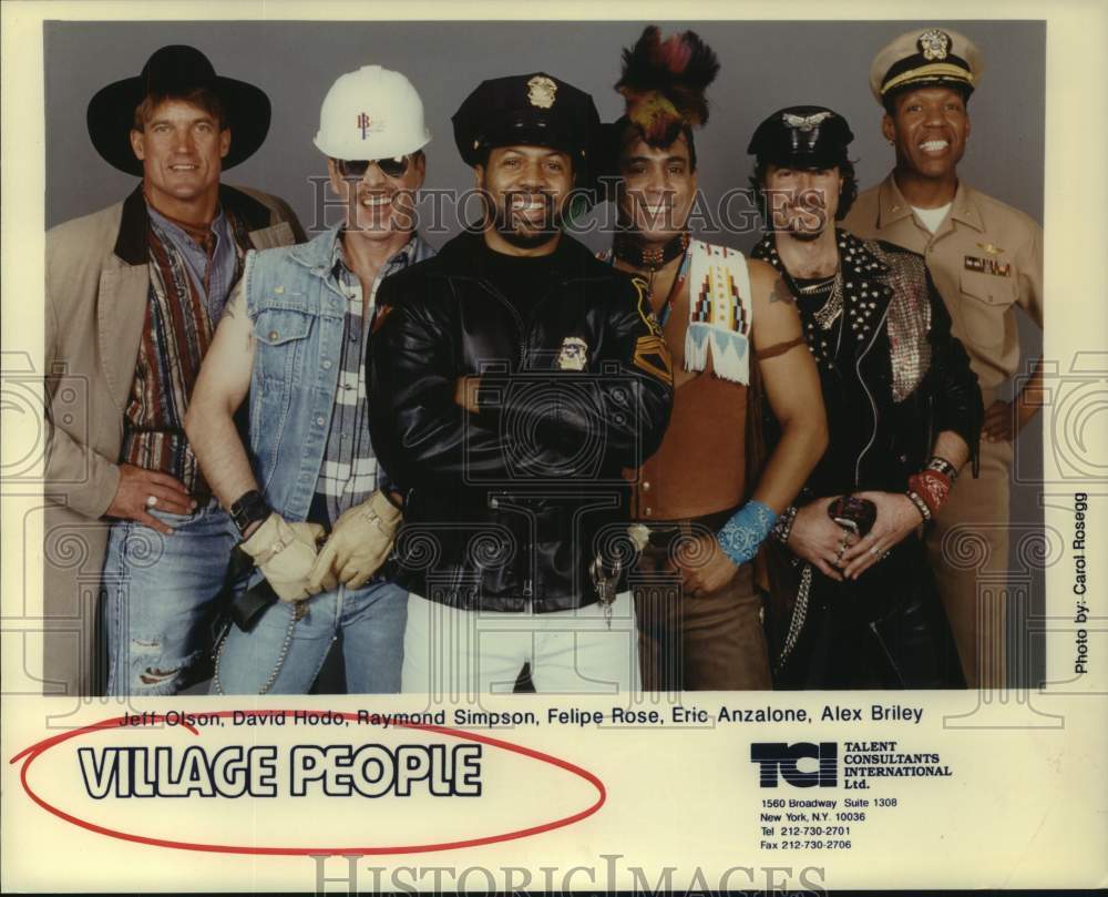 1998 Press Photo Members of the Musical Group, The Village People - hca67241- Historic Images