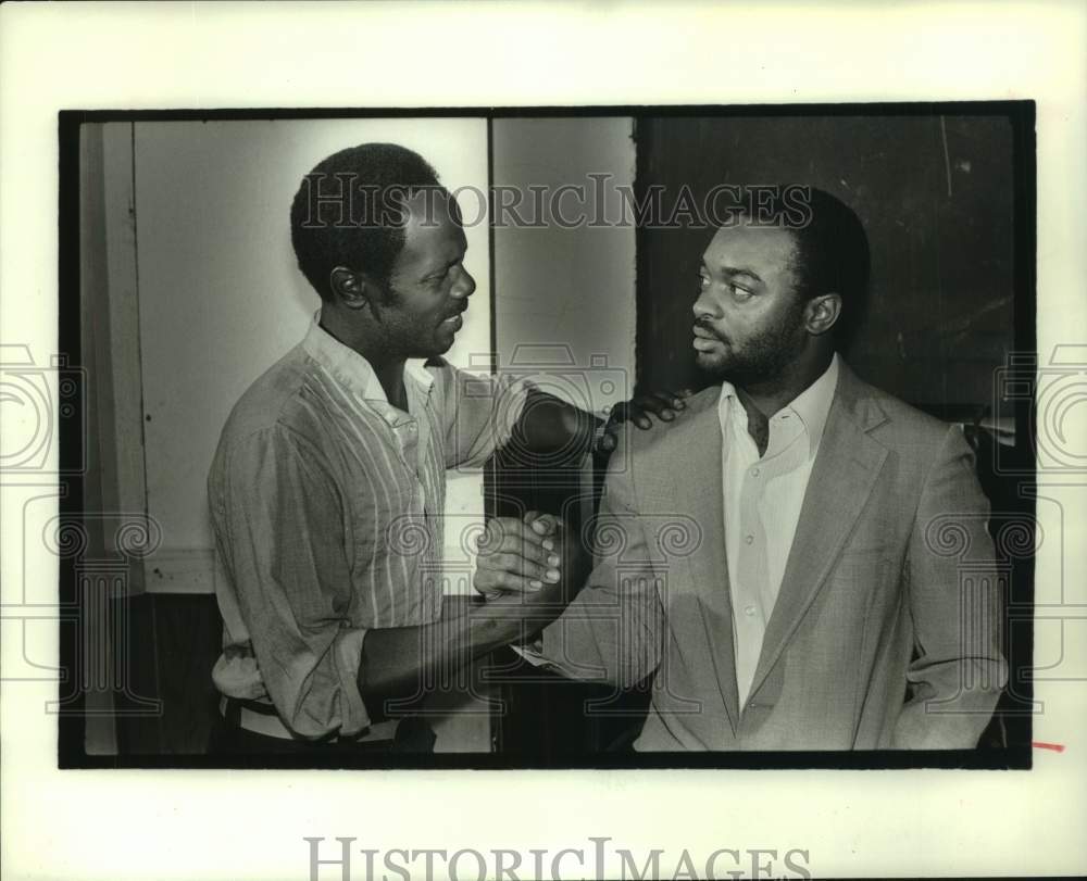 1985 Press Photo Scene from a production at The Ensemble Theater, Houston- Historic Images