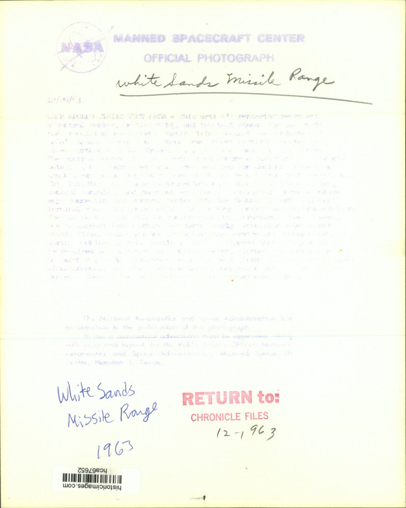 1963 Press Photo Artist drawing of White Sands Missile Range buildings, NM