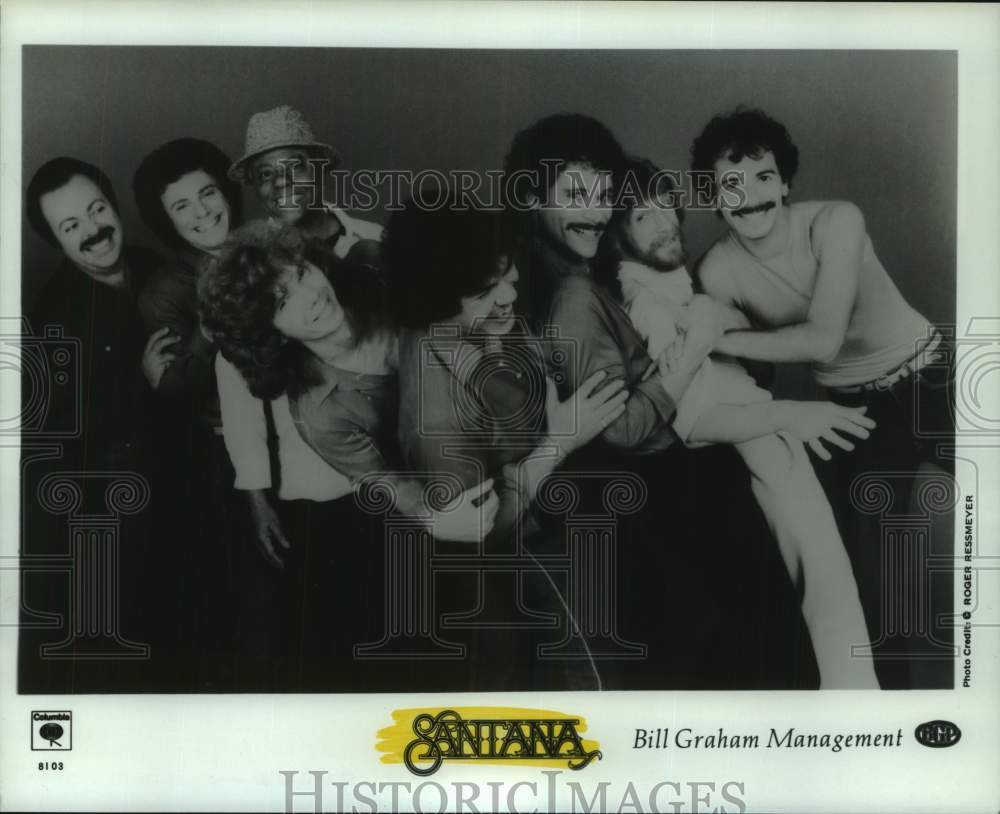 1982 Press Photo Members of Musical Group Santana - hca67932- Historic Images