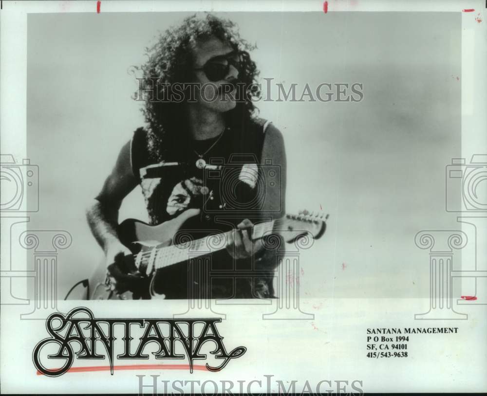 1987 Press Photo Carlos Santana of Musical Group Santana - hca67933- Historic Images