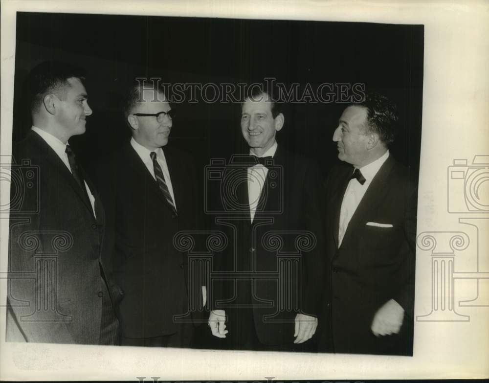 1961 Press Photo W.M. Blakley, Chris Arno, John Kiibler, Jr., Thomas T. Chase