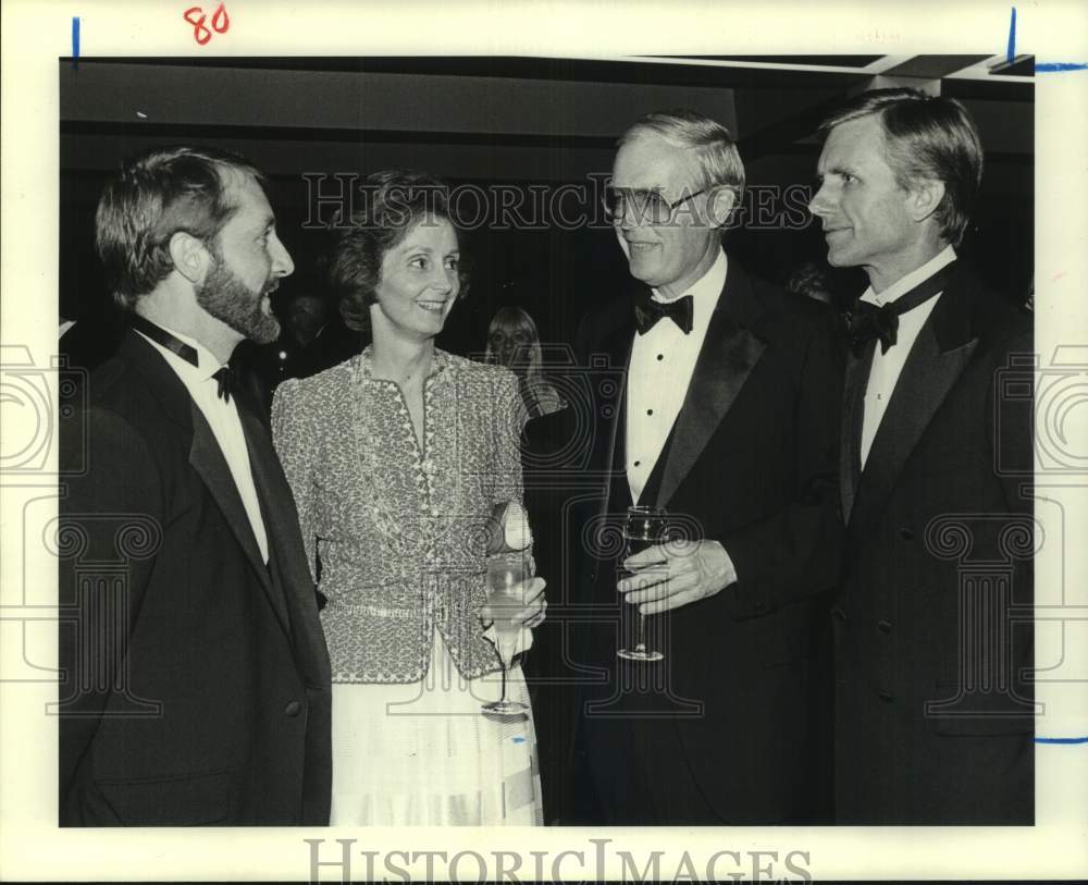 1984 Press Photo Kenneth McCombie, J.L. and Joan Ketelseon and Robert Blakely- Historic Images