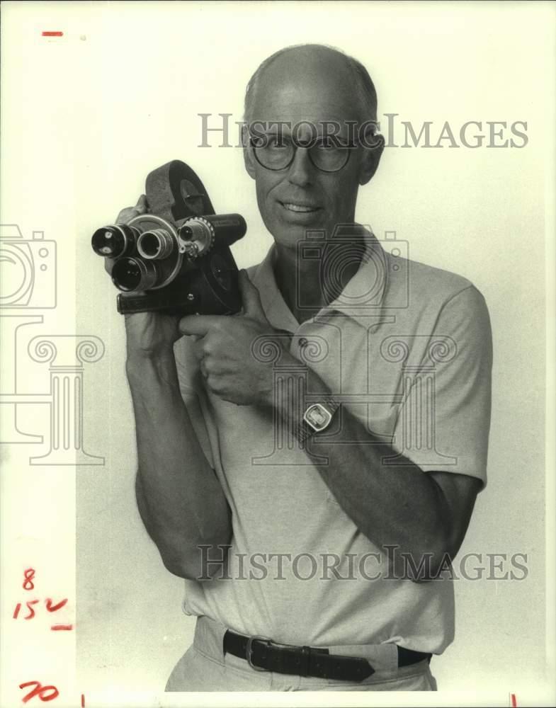 1983 Press Photo Grandfather of Sailing Documentaries John Biddle - hca69070- Historic Images