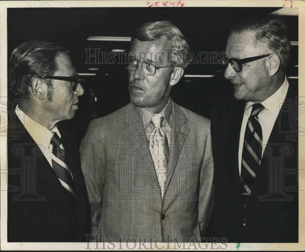 1970 Press Photo Stuart Orton, Joe Hoppe, Milton Berman; Pasadena Foley&#39;s event- Historic Images