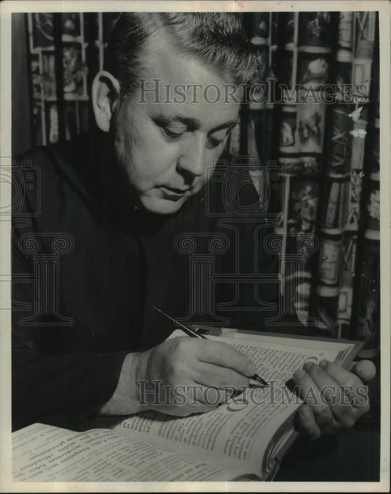 1962 Press Photo St. Nicholas Catholic Church pastor Rev. Henry Bouchie, S.S.J.