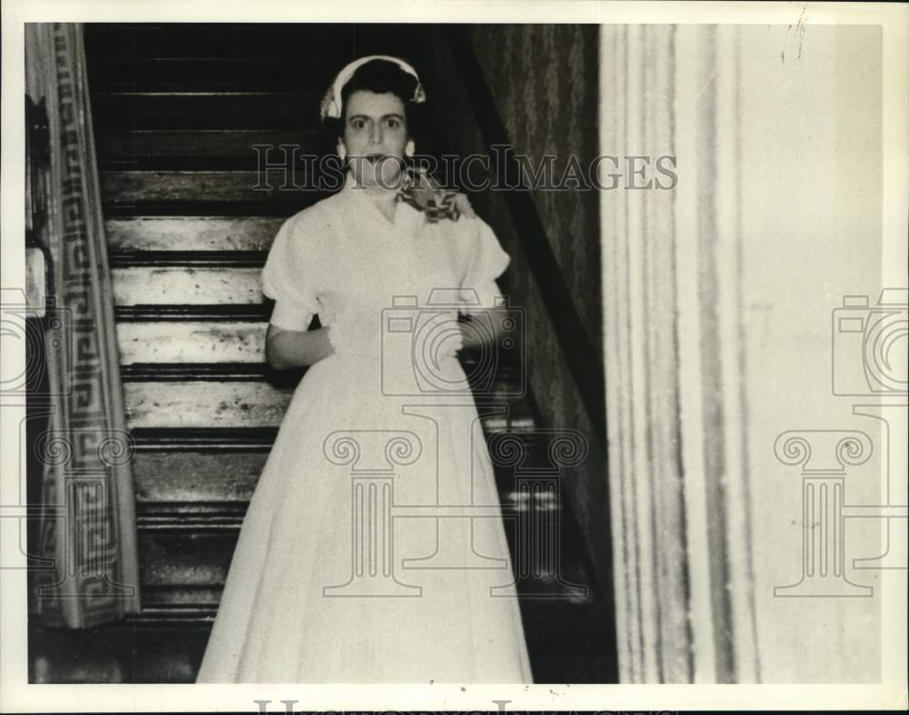 1958 Press Photo Mrs. Clifford Banes, 900 Ruth, Houston - hca77317
