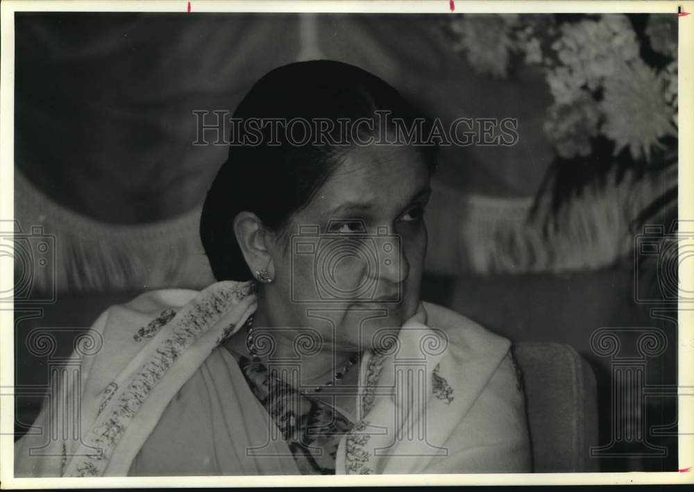 1976 Press Photo Sirimavo Bandaranaike, Sri Lanka prime minister - hca77474
