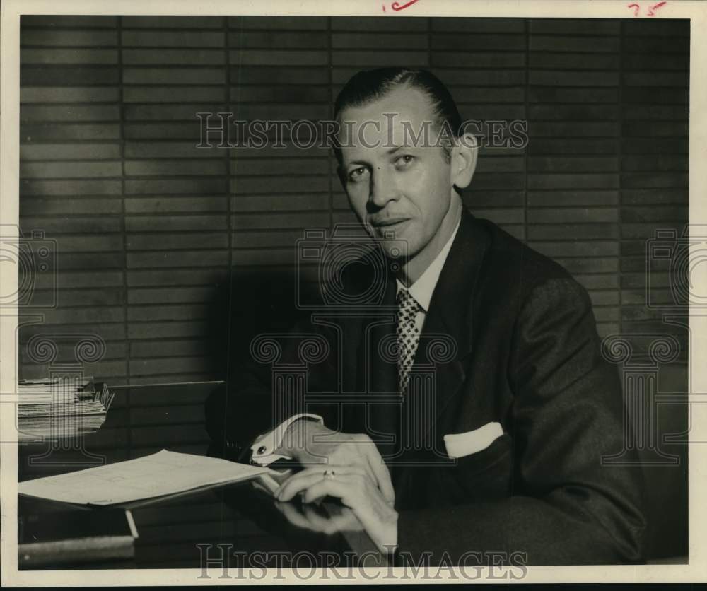 1954 Press Photo Richard K. Abbrat, Houston - hca77632