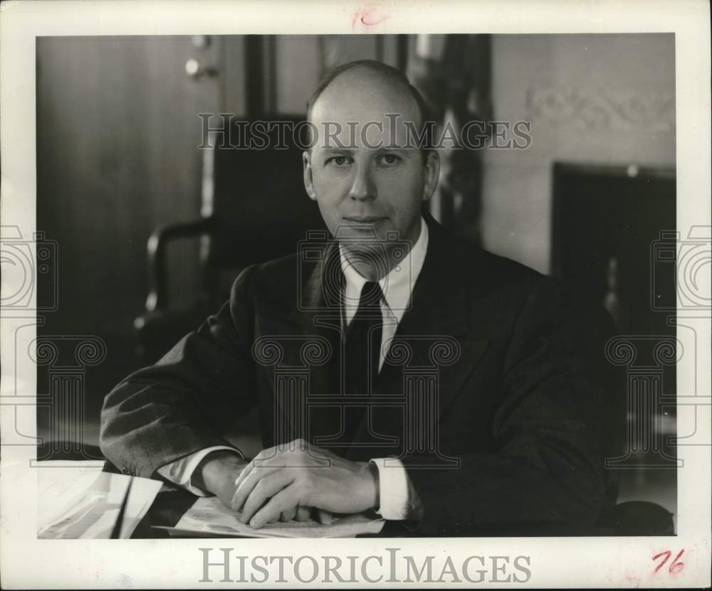 1956 Press Photo Herbert Brownell Jr., U.S. Attorney General - hca78296
