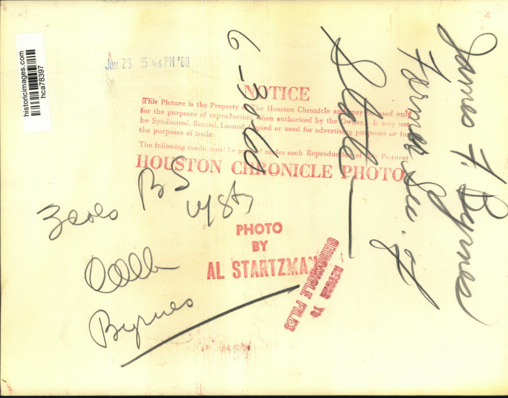 1960 Press Photo Former Secretary of State James F. Byrnes - hca78397