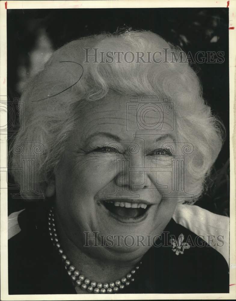 1982 Press Photo Liz Carpenter, former press secretary to Lady Bird Johnson- Historic Images