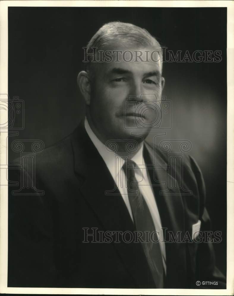 1960 Press Photo C.A. Bullen of the Manhattan Construction Co., Houston, Texas