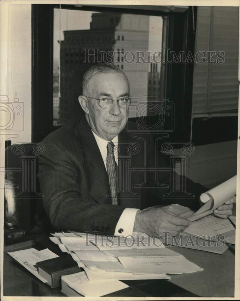 1952 Press Photo Daniel R. Bullard, President of Fidelity Oil & Royalty Company