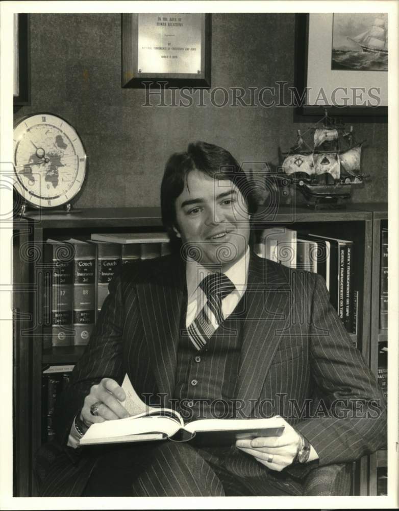 1978 Press Photo President of Insurance Agents of Houston Tom Braniff
