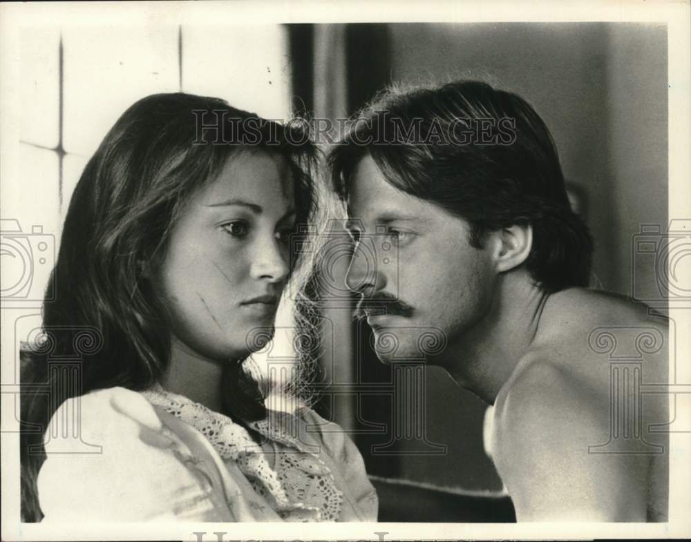 1981 Press Photo Jane Seymour, Bruce Boxleitner &quot;John Steinbeck&#39;s East of Eden&quot;- Historic Images