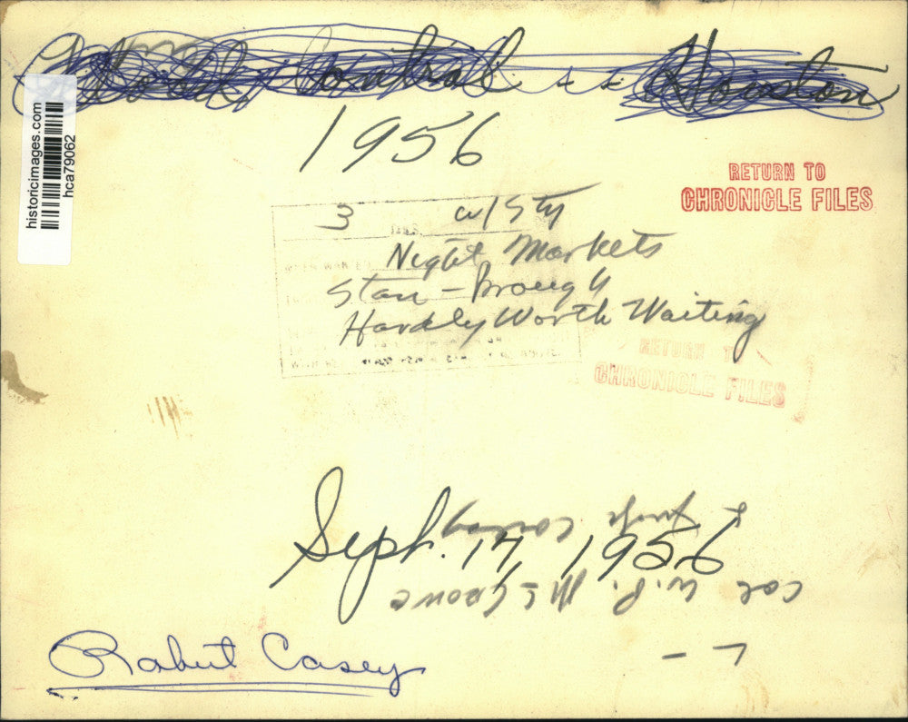 1956 Press Photo Judge Bob Casey and Colonel W.P. McCrowe - hca79062